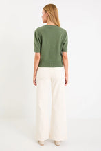 Load image into Gallery viewer, Topic Khaki Cashmere Blend Soft Knit Tee

