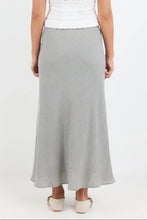 Load image into Gallery viewer, Summit Khaki Mini Gingham Tie Waist Bias Maxi Skirt
