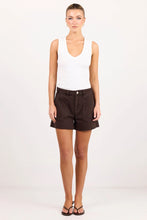 Load image into Gallery viewer, Kindly Chocolate Pocket Front Denim Short
