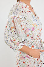 Load image into Gallery viewer, Wisdom Cream Floral Ballon sleeve Midi Dress
