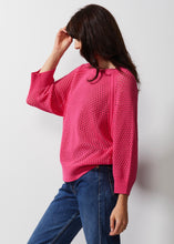 Load image into Gallery viewer, Z&amp;P Holey Top Hot Pink
