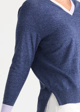 Load image into Gallery viewer, V Accent Top Denim
