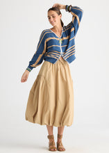 Load image into Gallery viewer, Statement Zip Cardi Sea
