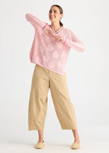 Load image into Gallery viewer, Floral Pointelle Vee Blush
