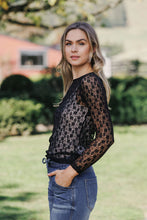 Load image into Gallery viewer, Knox Lace long Sleeve Black
