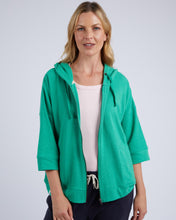 Load image into Gallery viewer, Beachy Zip Hoodie Greenbriar
