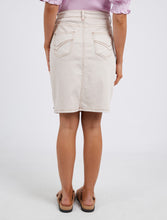 Load image into Gallery viewer, Belle Denim Skirt Oat &amp; Tan Stich
