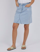 Load image into Gallery viewer, Belle Denim Skirt Light Blue

