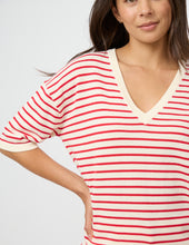 Load image into Gallery viewer, Celine Knit Ivory/Red
