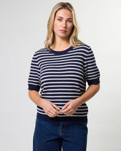 Load image into Gallery viewer, Charly Knit Navy Stripe
