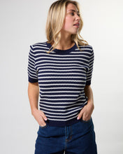 Load image into Gallery viewer, Charly Knit Navy Stripe
