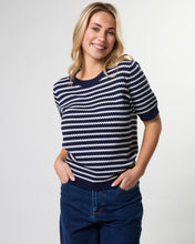 Load image into Gallery viewer, Charly Knit Navy Stripe
