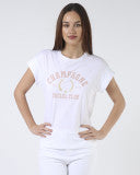 Load image into Gallery viewer, Cuff Sleeve T/Shirt Champagne
