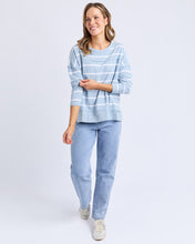 Load image into Gallery viewer, Jayne Stripe Throw On Sky
