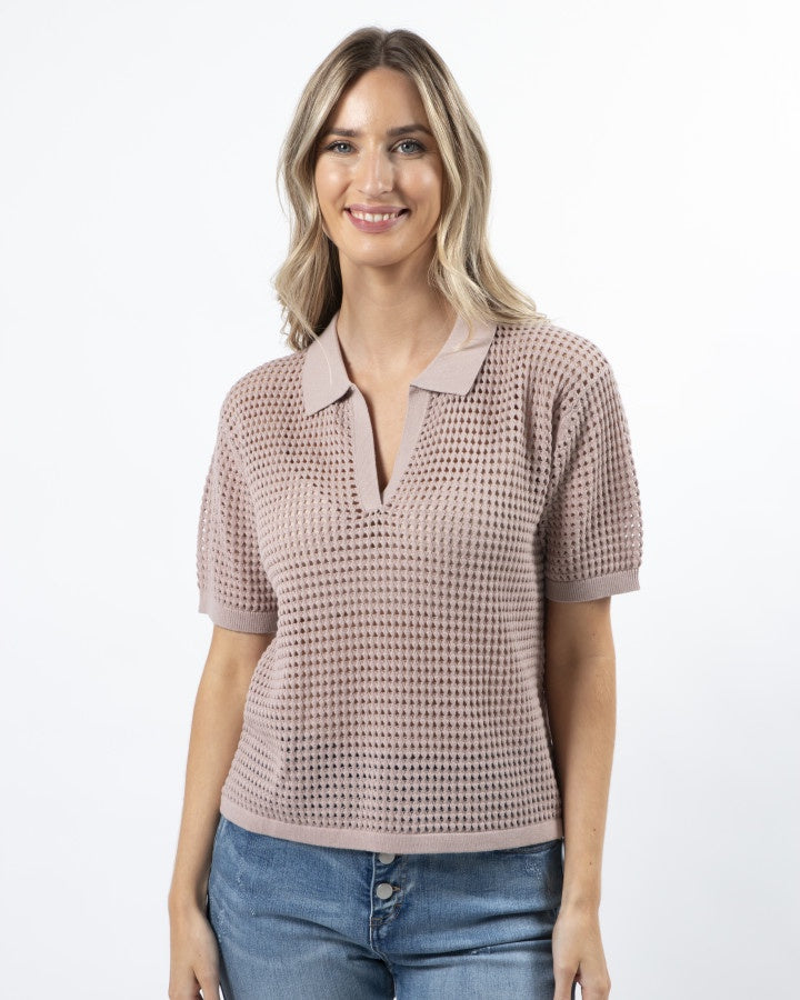 Jonah Knit Top Blush