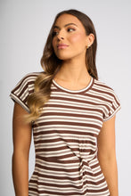 Load image into Gallery viewer, Parker Dress Chocolate/Ecru
