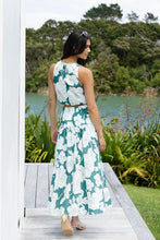 Load image into Gallery viewer, Pisces Ocean Floral Tiered Maxi Skirt
