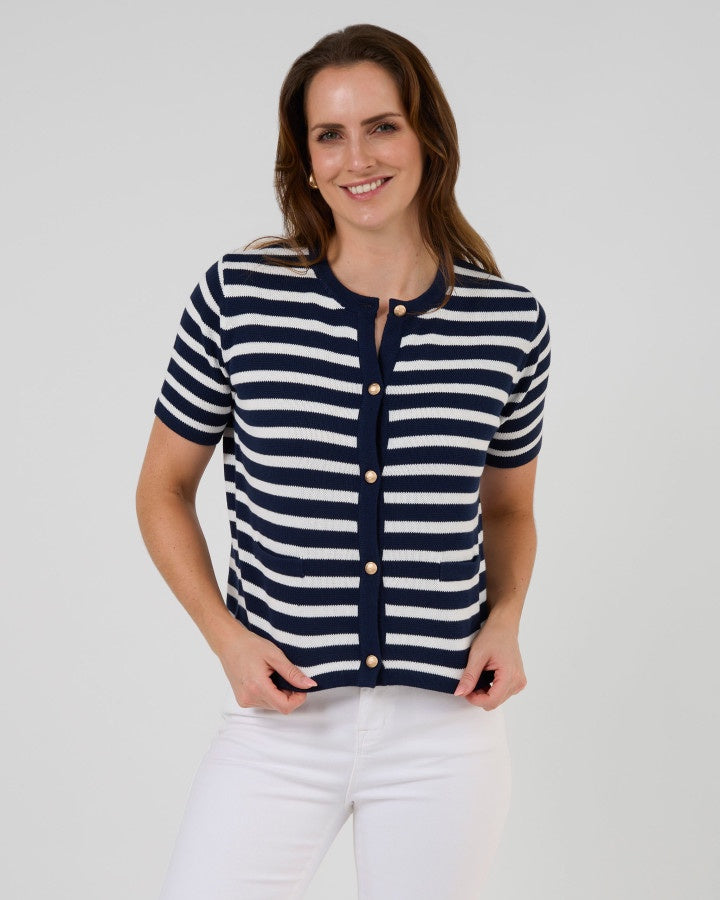 Rue Cardi Navy&White