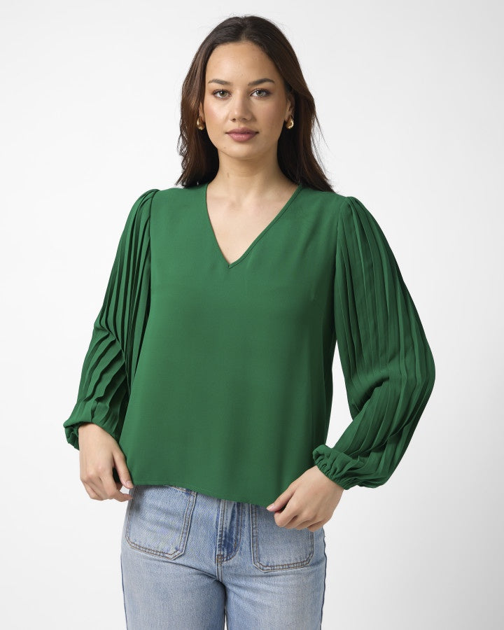 Sabine Blouse Parakeet Green