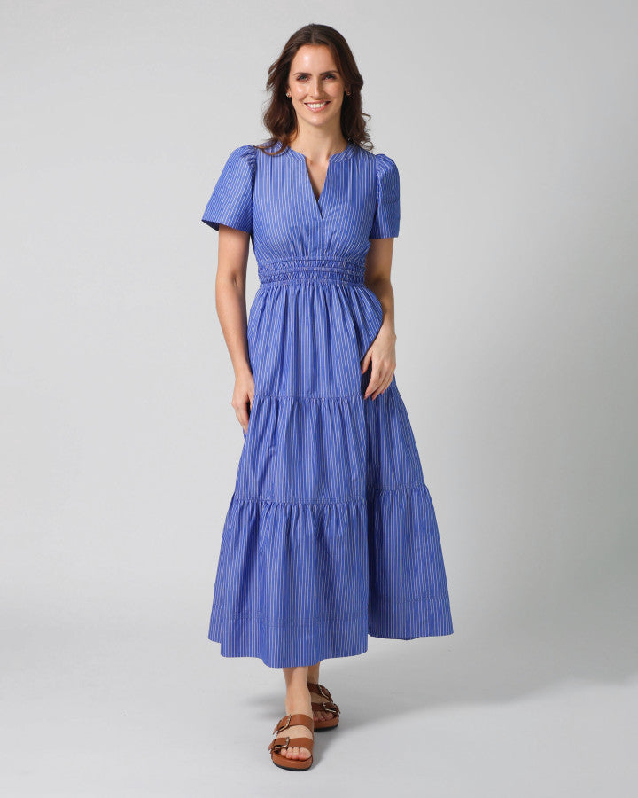 Vittoria Dress Aegean Stripe