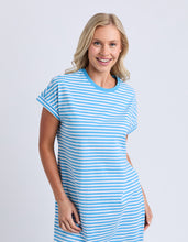Load image into Gallery viewer, Yarra Stripe Dress Blue
