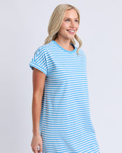 Load image into Gallery viewer, Yarra Stripe Dress Blue
