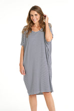 Load image into Gallery viewer, Maui Dress - Navy/White stripe

