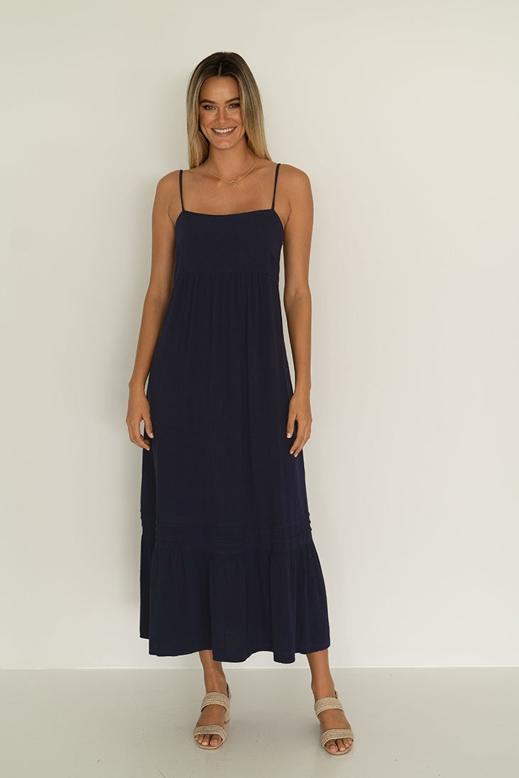 Cyprus Dress Indigo – Brave and Be