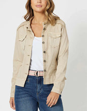 Load image into Gallery viewer, Military Denim Jacket Natural
