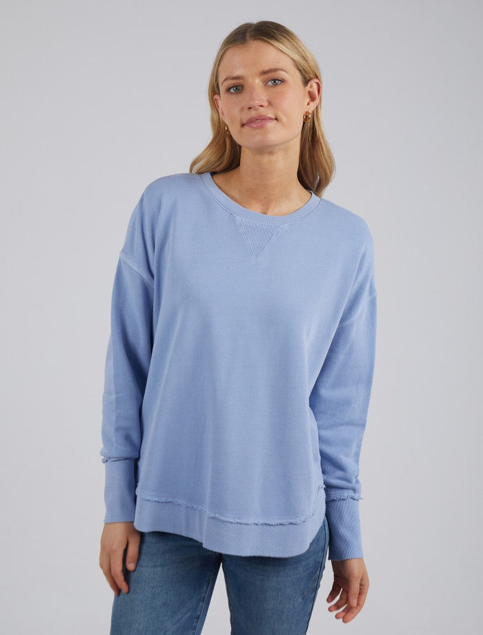 Delilah Crew  Sweater Blue